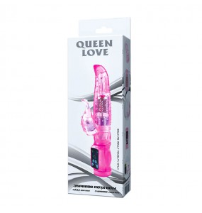 BAILE - QUEEN LOVE Swing Rotating Beads Vibrator (Battery - Pink)